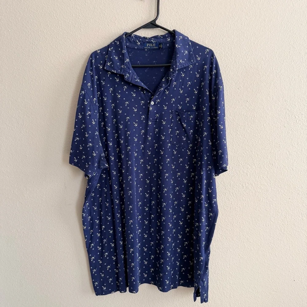Polo Ralph Lauren Anchor Print Polo XL Tall